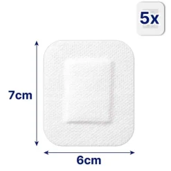 Hansaplast SENSITIVE XL Wundverband steril 6x7 cm, 5 St