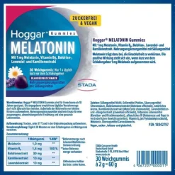 Hoggar Melatonin Gummies, 30 St