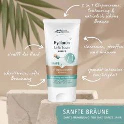 Hyaluron Sanfte Bräune Shape Körperpflege Creme, 150 ml