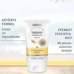 Hyaluron Sonnenpflege Gesicht LSF 50+ getönt, 50 ml