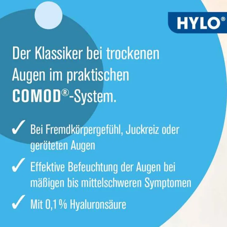 HYLO COMOD Augentropfen , 2x 2x10 ml