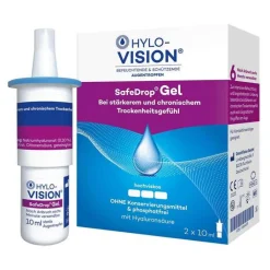 Hylo-Vision Safedrop Gel Augentropfen, 2X10 ml