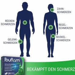 Ibuflam® akut: 400 mg Ibuprofen Schmerztabletten, 20 St
