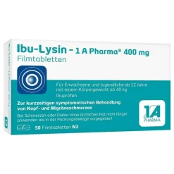 Ibu-Lysin – 1 A Pharma 400 mg Filmtabletten, 50 St