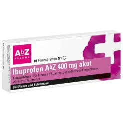 Ibuprofen AbZ 400 mg akut Filmtabletten, 10 St