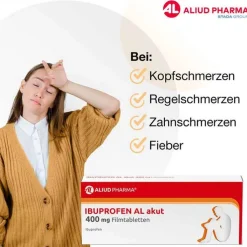IBUPROFEN AL akut 400 mg Filmtabletten, 20 St