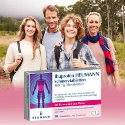 Ibuprofen HEUMANN Schmerztabletten 400 mg, 50 St