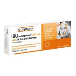 IBU-ratiopharm® 200 mg akut Schmerztabletten, 20 St