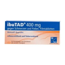 Ibutad 400 mg gegen Schmerzen und Fieber Filmtabletten, 50 St