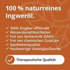 Ingwer Öl naturrein ätherisches Öl, 10 ml