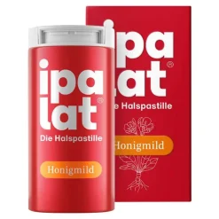 Ipalat Halspastillen honigmild ohne Menthol zuckerfrei , 40 St