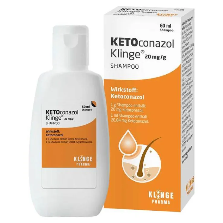 KETOconazol Klinge® Shampoo 20 mg/g, 60 ml