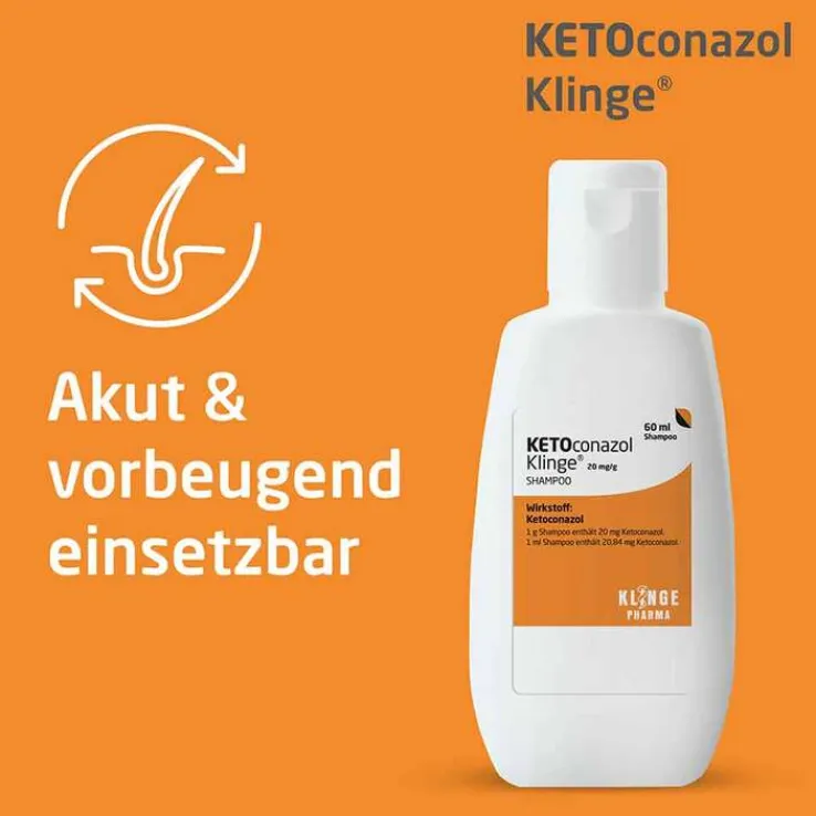 KETOconazol Klinge® Shampoo 20 mg/g, 60 ml