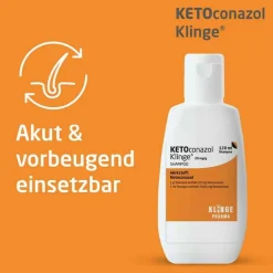 KETOconazol Klinge® Shampoo 20 mg/g, 120 ml