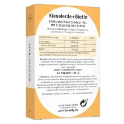 Kieselerde + Biotin Kapseln vegan, 60 St