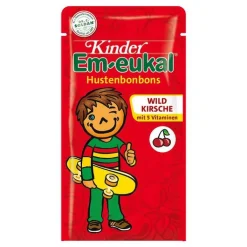 Kinder Em-eukal Wildkirsche Hustenbonbons zuckerhaltig, 75 g