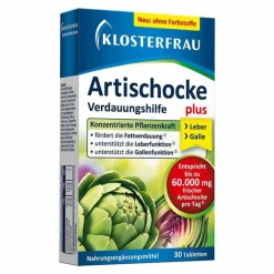 Klosterfrau Artischocke plus Tabletten, 30 St