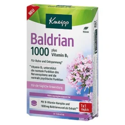 Kneipp Baldrian 1000 mg plus Vitamin B1 Tabletten, 30 St