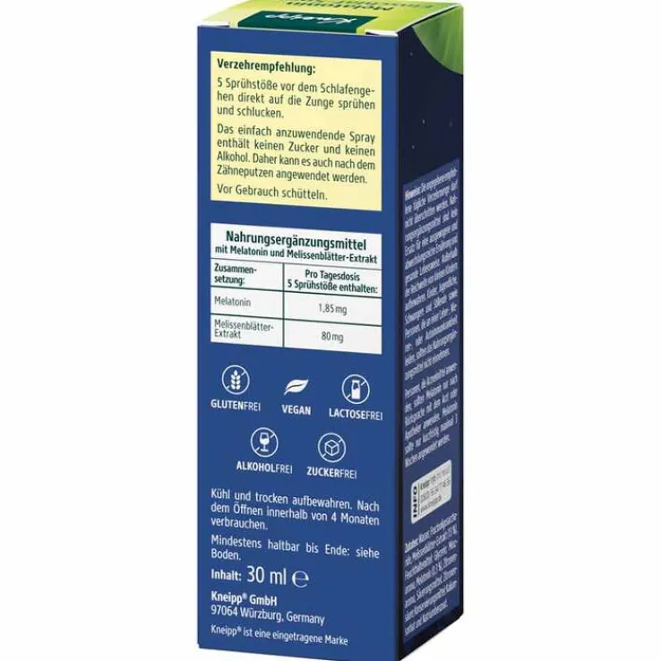 Kneipp Melatonin Einschlaf-Spray, 30 ml