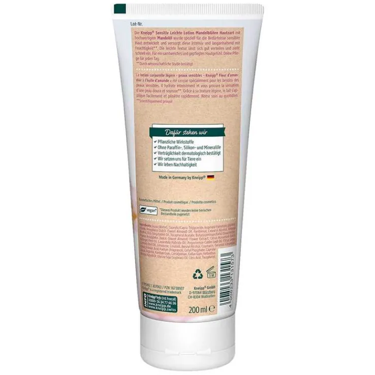 Kneipp Sensitiv leichte Lotion Mandelblüten hautz., 200 ml