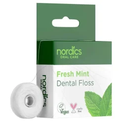 Öko Zahnseide aus Maisstärke frische Minze Nordics, 1 St