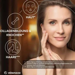 Kollagen Pulver + Biotin + Vitamin C, 480 g