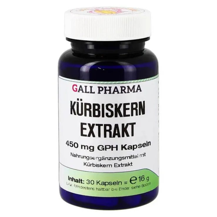 Kürbiskern Extrakt 450 mg GPH Kapseln, 30 St