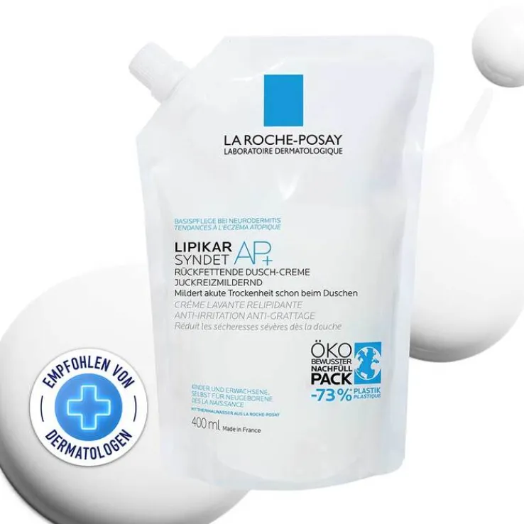 La Roche-Posay Lipikar Syndet AP+ Reinigungs-Cremegel, 400 ml