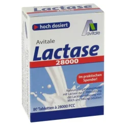 Lactase 28.000 FCC Tabletten im Spender, 80 St