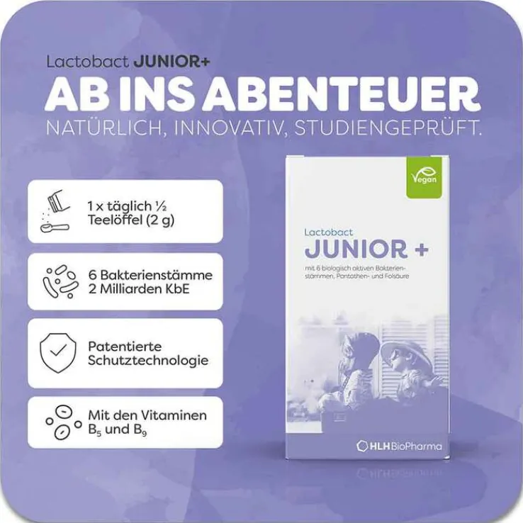 Lactobact Junior+ 7 Tage Beutel, 7X2 g