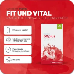 Lactobact 60plus magensaftresistente Kapseln, 60 St
