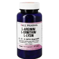 L-Arginin / L-Ornithin / L-Lysin 4:3:4 GPH Kapseln, 60 St