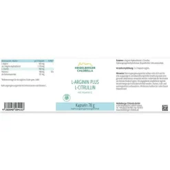 L-Arginin Plus L-Citrullin Kapseln, 78 g