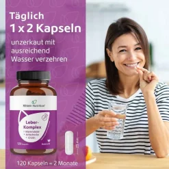 Leber-Komplex Mariendistel + Artischocke + Cholin Kapseln , 120 St