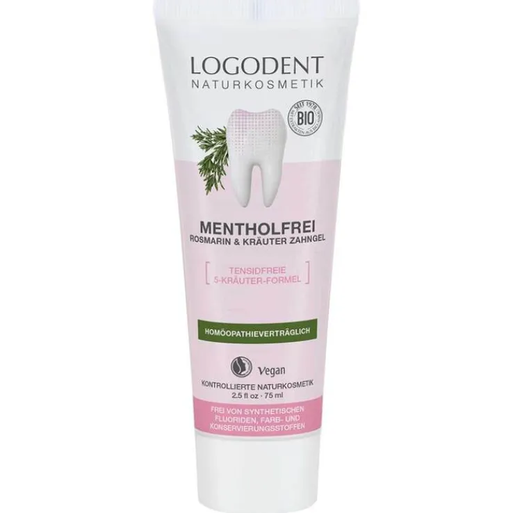 Logodent mentholfrei Rosmarin & Kräuter Zahngel, 75 ml
