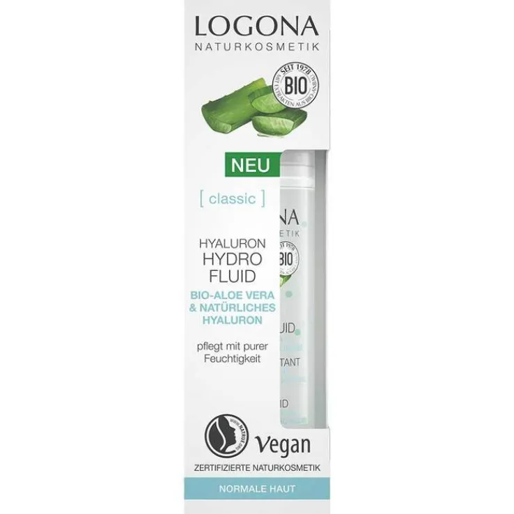 Logona Classic Hyaluron Hydro Fluid Bio-Aloe Vera & Hyaluron, 30 ml