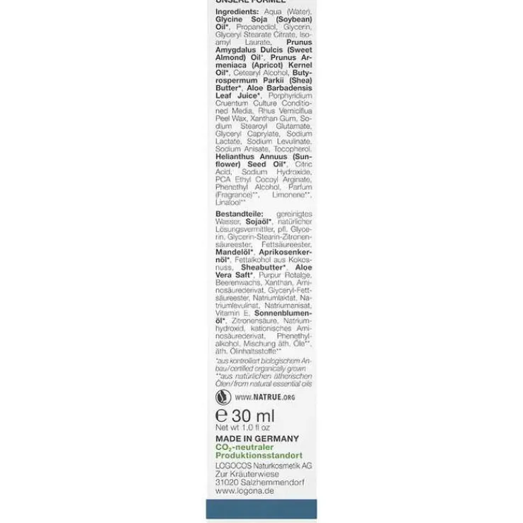 Logona Med Couperose Pflegecreme Rotalgenextrakt Silidine, 30 ml