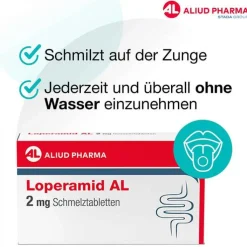 Loperamid AL 2 mg Schmelztabletten, 6 St