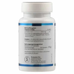 L-Ornithin 500 mg Kapseln, 60 St