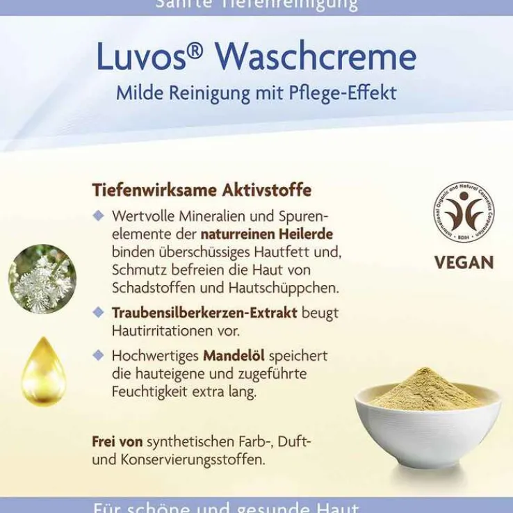 Luvos Naturkosmetik mit Heilerde Waschcreme, 100 ml