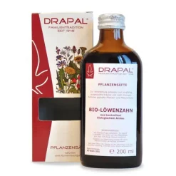 Löwenzahnblätter Bio Pflanzensaft Drapal, 200 ml
