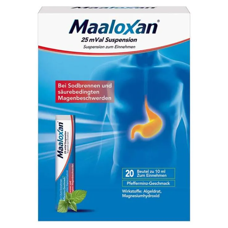 Maaloxan 25 mVal Suspension, 20X10 ml