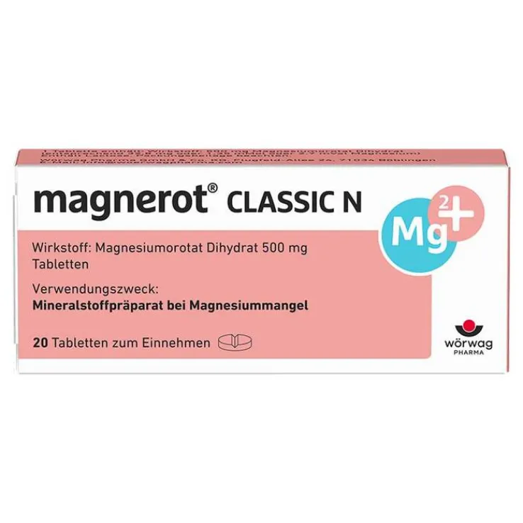 magnerot® CLASSIC N Magnesium Tabletten, 20 St