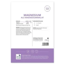 Magnesium als Magnesiummalat Kapseln, 216 g