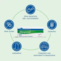MAGNESIUM Diasporal® 150 Kapseln, 50 St