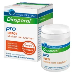 Magnesium Diasporal pro D3 + K2 Depot Muskel + Knochen Tabletten, 30 St