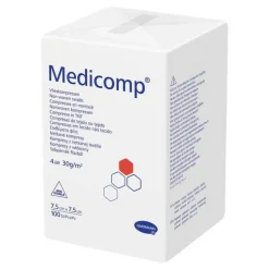 Medicomp Kompressen 7,5x7,5 cm unsteril, 100 St