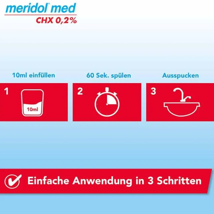 meridol® med CHX 0,2% Mundspülung, 300 ml