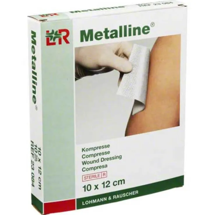 Metalline Kompressen 10x12cm, 10 St