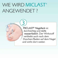 Miclast 80 mg / g wirkstoffhaltiger Nagellack, 3 ml